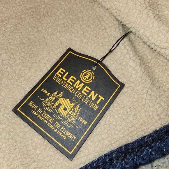 Element Men's Dark Blue Denim Bomber Jacket - Picture 7 of 9